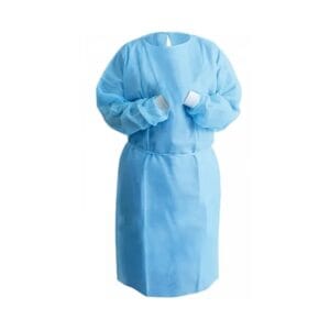 Disposable non woven isolation gown