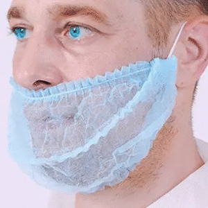 Disposable Non Woven Beard Cover With Elastic, Machine Made Beard Net
