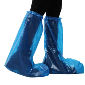 Disposable PE Boot Cover, Long Knee, Anti Slip Plastic Boot Covers
