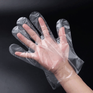 Disposable PE Gloves, Folded Plastic Gloves