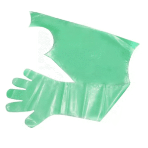 Disposable Plastic Vet Long Gloves with Shoulder Cover