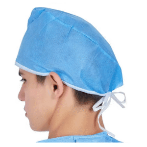 Disposable Non Woven Doctor Cap With Tie, Hand Make Surgical Cap