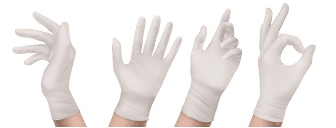 Latex gloves